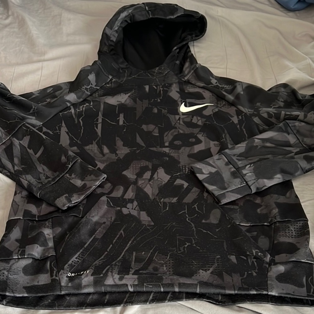 Nike Black Camouflage Hoodie